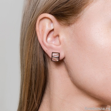 Серьги Fiore Luna, Пирамида SHELL ROSE